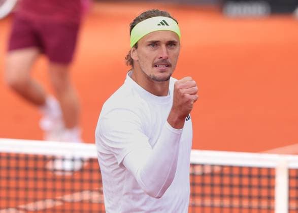 Alexander Zverev GER makes a fist and cheers, cheers, joy, emotion Tennis BMW Open 2025 ATP 500 MTTC Iphitos Munich Germany 18 April 2025 Copyright: xJuergenxHasenkopfx