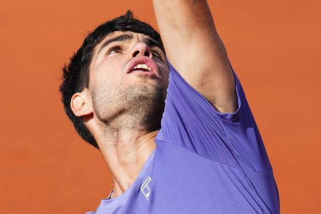 Barcelona, Spain, Barcelona Open Banc Sabadell 2025, ATP, Tennis Herren 500 match, Quarter-Finals between Carlos Alcaraz and Alex de Minaur, Real Club de Tenis Barcelona, Barcelona, Spain, 18 abril 2025 Copyright: xBaguxBlancox xPressinphotox