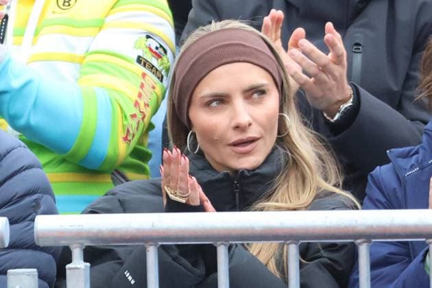 Girlfriend of Alexander Zverev GER Sophia Thomalla, portrait, portrait, claps, cheers, cheers Tennis BMW Open by Bitpanda ATP 500 Munich 18 04 2025 PHOTO Mladen Lackovic LakoPress