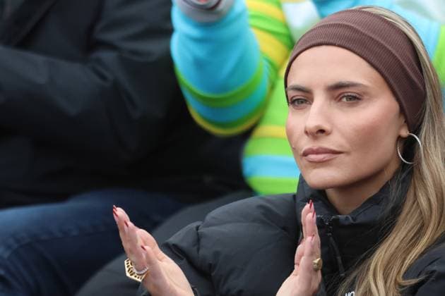 Girlfriend of Alexander Zverev GER Sophia Thomalla, portrait, portrait, claps, cheers, cheers Tennis BMW Open by Bitpanda ATP 500 Munich 18 04 2025 PHOTO Mladen Lackovic LakoPress