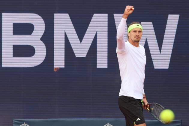 Alexander Zverev GER cheers, cheers, tennis BMW Open by Bitpanda ATP 500 Munich 18 04 2025 PHOTO Mladen Lackovic LakoPress