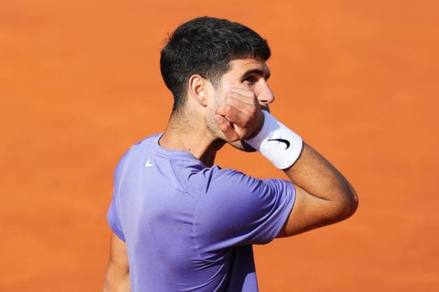 Barcelona, Spain, Barcelona Open Banc Sabadell 2025, ATP, Tennis Herren 500 match, Quarter-Finals between Carlos Alcaraz and Alex de Minaur, Real Club de Tenis Barcelona, Barcelona, Spain, 18 abril 2025 Copyright: xBaguxBlancox xPressinphotox