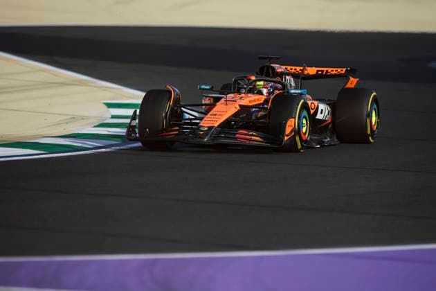 F1 - SAUDI ARABIAN GRAND PRIX 2025 81 PIASTRI Oscar (aus), McLaren F1 Team MCL39, action during the Formula 1 STC Saudi Arabian Grand Prix 2025, 5th round of the 2025 FIA Formula One World Championship, WM, Weltmeisterschaft from April 18 to 20, 2025 on the Jeddah Corniche Circuit, in Jeddah, Saudi Arabia - JeddahSaudi Arabia  Copyright: xXavixBonillax