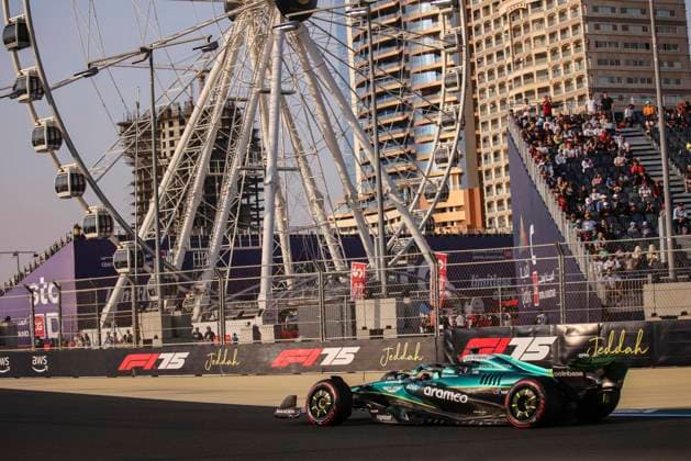 F1 - SAUDI ARABIAN GRAND PRIX 2025 18 STROLL Lance (can), Aston Martin F1 Team AMR25, action during the Formula 1 STC Saudi Arabian Grand Prix 2025, 5th round of the 2025 FIA Formula One World Championship, WM, Weltmeisterschaft from April 18 to 20, 2025 on the Jeddah Corniche Circuit, in Jeddah, Saudi Arabia - JeddahSaudi Arabia  Copyright: xXavixBonillax