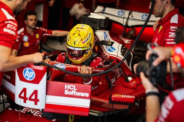 F1 - SAUDI ARABIAN GRAND PRIX 2025 HAMILTON Lewis (gbr), Scuderia Ferrari SF-25, portrait during the Formula 1 STC Saudi Arabian Grand Prix 2025, 5th round of the 2025 FIA Formula One World Championship, WM, Weltmeisterschaft from April 18 to 20, 2025 on the Jeddah Corniche Circuit, in Jeddah, Saudi Arabia - JeddahSaudi Arabia  Copyright: xANTONINxVINCENTx