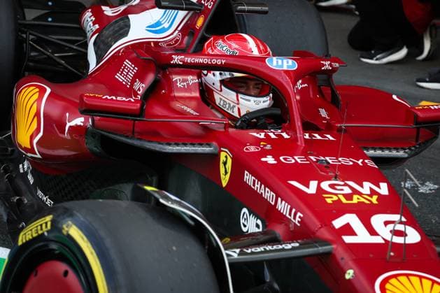 F1 - SAUDI ARABIAN GRAND PRIX 2025 16 LECLERC Charles (mco), Scuderia Ferrari SF-25, action during the Formula 1 STC Saudi Arabian Grand Prix 2025, 5th round of the 2025 FIA Formula One World Championship, WM, Weltmeisterschaft from April 18 to 20, 2025 on the Jeddah Corniche Circuit, in Jeddah, Saudi Arabia - JeddahSaudi Arabia  Copyright: xANTONINxVINCENTx