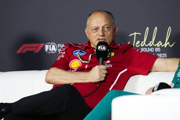F1 - SAUDI ARABIAN GRAND PRIX 2025 VASSEUR Frà dà ric (fra), Team Principal & General Manager of the Scuderia Ferrari, portrait press conference, PK, Pressekonferenz during the Formula 1 STC Saudi Arabian Grand Prix 2025, 5th round of the 2025 FIA Formula One World Championship, WM, Weltmeisterschaft from April 18 to 20, 2025 on the Jeddah Corniche Circuit, in Jeddah, Saudi Arabia - JeddahSaudi Arabia Copyright: xANTONINxVINCENTx