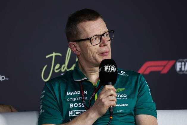 F1 - SAUDI ARABIAN GRAND PRIX 2025 COWELL Andy (gbr), Team Principal and CEO of Aston Martin F1 Team, portrait press conference, PK, Pressekonferenz during the Formula 1 STC Saudi Arabian Grand Prix 2025, 5th round of the 2025 FIA Formula One World Championship, WM, Weltmeisterschaft from April 18 to 20, 2025 on the Jeddah Corniche Circuit, in Jeddah, Saudi Arabia - JeddahSaudi Arabia Copyright: xANTONINxVINCENTx