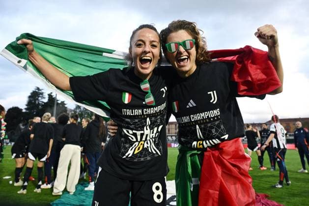 Db Biella 18 04 2025 - campionato di calcio serie A femminile Juventus-Milan foto Daniele Buffa Image nella foto: Cristiana Girelli-Martina Rosucci 
