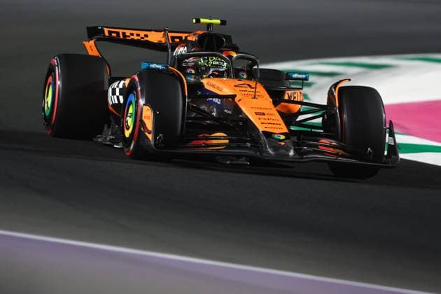 F1 - SAUDI ARABIAN GRAND PRIX 2025 04 NORRIS Lando (gbr), McLaren F1 Team MCL39, action during the Formula 1 STC Saudi Arabian Grand Prix 2025, 5th round of the 2025 FIA Formula One World Championship, WM, Weltmeisterschaft from April 18 to 20, 2025 on the Jeddah Corniche Circuit, in Jeddah, Saudi Arabia - JeddahSaudi Arabia  Copyright: xANTONINxVINCENTx