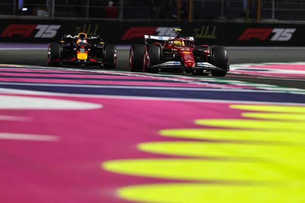 F1 - SAUDI ARABIAN GRAND PRIX 2025 44 HAMILTON Lewis (gbr), Scuderia Ferrari SF-25, action during the Formula 1 STC Saudi Arabian Grand Prix 2025, 5th round of the 2025 FIA Formula One World Championship, WM, Weltmeisterschaft from April 18 to 20, 2025 on the Jeddah Corniche Circuit, in Jeddah, Saudi Arabia - JeddahSaudi Arabia  Copyright: xANTONINxVINCENTx