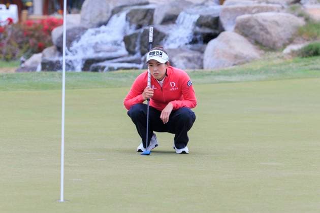 April 18, 2025, Los Angeles, California, USA: Yealimi Noh during the second round of the JM Eagle LA Championship presented by Plastpro on Friday April 18, 2025 at El Caballero Country Club in Tarzana, California. ARIANA RUIZ PI Los Angeles USA - ZUMAp124 20250418_zaa_p124_037 Copyright: xArianaxRuizx