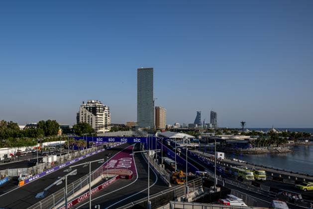 JEDDAH CORNICHE CIRCUIT, SAUDI ARABIA - APRIL 18: Jack Doohan, Alpine A525 from Australia during the Saudi Arabian Grand Prix at Jeddah Corniche Circuit on Friday April 18, 2025 in Jeddah, Saudi Arabia (Photo by Michael Potts BSR Agency)