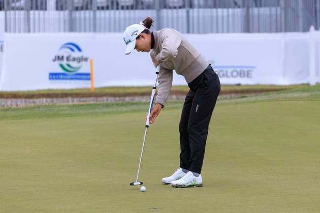 April 18, 2025, Tarzana, California, USA: Minjee Lee during round two of the JM Eagle LA Championship presented by Plastpro Friday April 18, 2025 at El Caballero Country Club in Tarzana, California. JAVIER ROJAS PI Tarzana USA - ZUMAp124 20250418_zaa_p124_076 Copyright: xJavierxRojasx