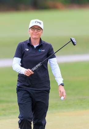 April 18, 2025, Tarzana, California, USA: Sarah Kemp during round two of the JM Eagle LA Championship presented by Plastpro Friday April 18, 2025 at El Caballero Country Club in Tarzana, California. JAVIER ROJAS PI Tarzana USA - ZUMAp124 20250418_zaa_p124_100 Copyright: xJavierxRojasx
