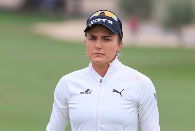 April 18, 2025, Tarzana, California, USA: Lexi Thompson during round two of the JM Eagle LA Championship presented by Plastpro Friday April 18, 2025 at El Caballero Country Club in Tarzana, California. JAVIER ROJAS PI Tarzana USA - ZUMAp124 20250418_zaa_p124_119 Copyright: xJavierxRojasx