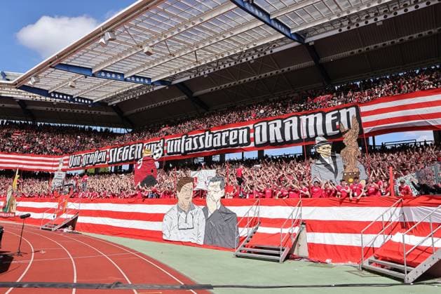19 04 2024 Soccer Season 2024 2025 2 Soccer Bundesliga 30 Matchday 1 FC Nürnberg FCN Club SC Paderborn 07 SCP Sportfoto Zink DaMa xdaxmax DFL regulations prohibit any use of photographs as image sequences and or quasi video only for editorial use Symbolbild Symbolfoto Feature Impression Choreography of Clubfan Clubfans FCN Fans Fans Fans before the start of the match