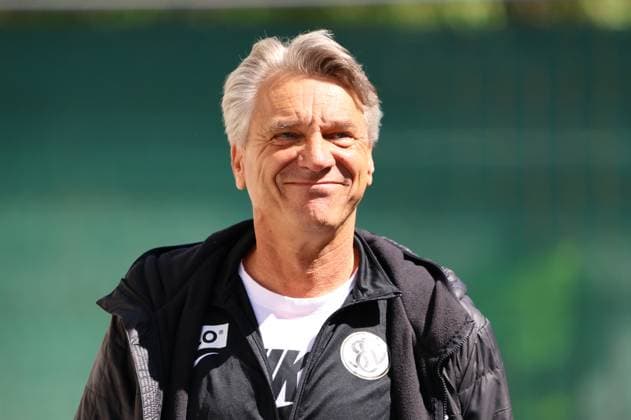 19 04 2025, Football, Men, 2 Bundesliga, Season 2024 2025, SV 07 Elversberg Fortuna Düsseldorf, Coach Horst Steffen SV 07 Elversberg Elversberg Ursapharm Arena an der Kaiserlinde Saarland Germany EN Copyright: xFabianxKleerx
