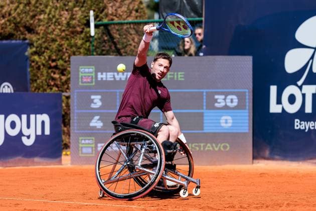 BMW Open Munich ATP 500 19 04 2025 Allianz Para Trophy Final Alfie Hewett Great Britain in match against Gustavo Fernandez Argentina BMW Open by Bitpanda Munich ATP 500 Day 8, Munich, MTTC Iphitos on 19 04 2025 Copyright: xBEAUTIFULxSPORTS Wunderlx