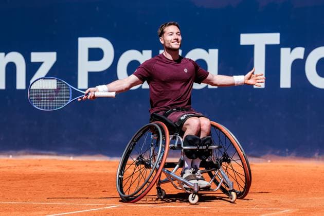 Tennis, ATP tournament in Munich, wheelchair tennis