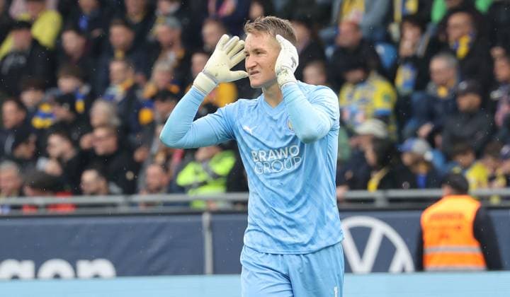 Eintracht BS vs 1 FC Kaiserslautern Braunschweig, 19 04 2025, Football, Season 24 25, 2 Bundesliga, Matchday 30, Eintracht Braunschweig vs 1 FC Kaiserslautern, Picture shows Ron Thorben Hoffmann BTSV, 1 Braunschweig