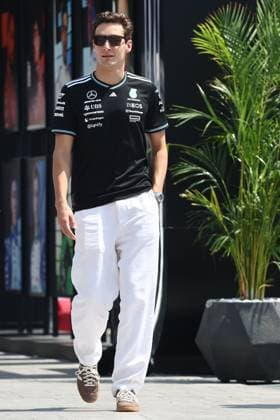 F1 Saudi Arabian Grand Prix 2025 Practice 3 George Russell of Mercedes before third practice ahead of the Formula 1 Saudi Arabian Grand Prix at Jeddah Corniche Circuit in Jeddah, Saudi Arabia on April 19, 2025. Jeddah Saudi Arabia  Copyright: xJakubxPorzyckix originalFilename:porzycki-f1saudia250419_npOMn.jpg