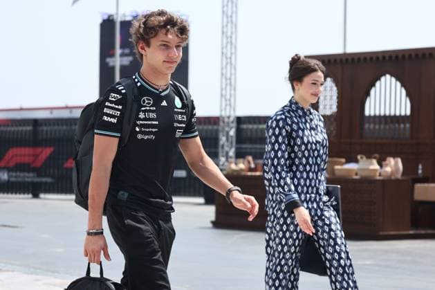 F1 Saudi Arabian Grand Prix 2025 Practice 3 Andrea Kimi Antonelli of Mercedes and Eli Babickova before third practice ahead of the Formula 1 Saudi Arabian Grand Prix at Jeddah Corniche Circuit in Jeddah, Saudi Arabia on April 19, 2025. Jeddah Saudi Arabia  Copyright: xJakubxPorzyckix originalFilename:porzycki-f1saudia250419_nphNN.jpg