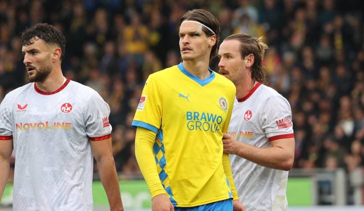 Eintracht BS vs 1 FC Kaiserslautern Braunschweig, 19 04 2025, Football, Season 24 25, 2 Bundesliga, Matchday 30, Eintracht Braunschweig vs 1 FC Kaiserslautern, Picture shows Levente Szabo BTSV, 11 Braunschweig