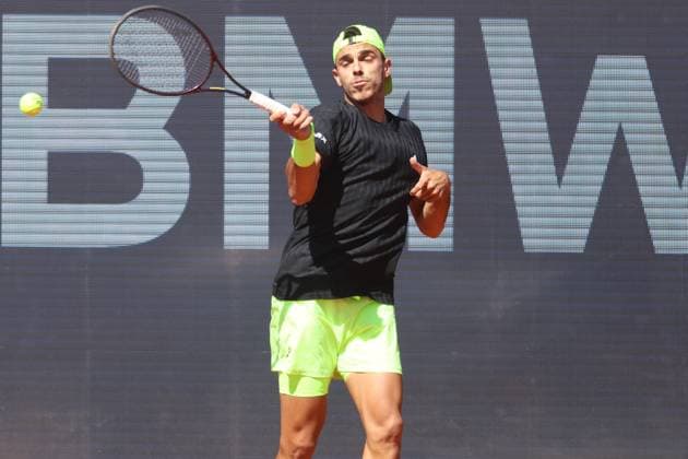 Francisco Cerundolo ARG plays Ben Shelton in the semi-finals, Tennis BMW Open by Bitpanda ATP 500 Munich 19 04 2025 PHOTO Mladen Lackovic LakoPress