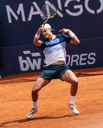 April 19, 2025, Barcelona, Barcelona, Spain: Holger Rune of Denmark during the semifinals between Karen Khachanov on Barcelona Open Banc Sabadell Trofeo Conde de Godo on April 19, 2025 in Barcelona, Spain. Barcelona Spain - ZUMAs316 20250419_znp_s316_010 Copyright: xMartixSeguraxRamonedax