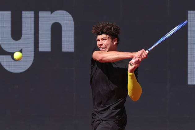 Ben Shelton USA Tennis BMW Open 2025 ATP 500 MTTC Iphitos Munich Germany April 19, 2025 Copyright: xJuergenxHasenkopfx