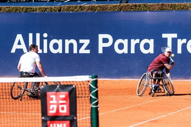 BMW Open Munich ATP 500 19 04 2025 Allianz Para Trophy Final Joachim Gerard Belgium and Maikel Scheffers Netherlands in doubles against Alfie Hewett Great Britain and Gordon Reid Great Britain BMW Open by Bitpanda Munich ATP 500 Day 8, Munich, MTTC Iphitos on 19 04 2025 Copyright: xBEAUTIFULxSPORTS Wunderlx