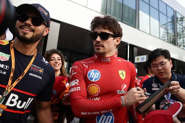 F1 Saudi Arabian Grand Prix 2025 Practice 3 Charles Leclerc of Ferrari before third practice ahead of the Formula 1 Saudi Arabian Grand Prix at Jeddah Corniche Circuit in Jeddah, Saudi Arabia on April 19, 2025. Jeddah Saudi Arabia  Copyright: xJakubxPorzyckix originalFilename:porzycki-f1saudia250419_npR6r.jpg