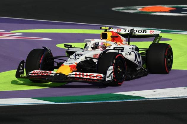F1 Saudi Arabian Grand Prix 2025 Practice 3 Liam Lawson of Racing Bulls during third practice ahead of the Formula 1 Saudi Arabian Grand Prix at Jeddah Corniche Circuit in Jeddah, Saudi Arabia on April 19, 2025. Jeddah Saudi Arabia  Copyright: xJakubxPorzyckix originalFilename:porzycki-f1saudia250419_np41b.jpg