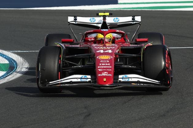 F1 Saudi Arabian Grand Prix 2025 Practice 3 Lewis Hamilton of Ferrari during third practice ahead of the Formula 1 Saudi Arabian Grand Prix at Jeddah Corniche Circuit in Jeddah, Saudi Arabia on April 19, 2025. Jeddah Saudi Arabia  Copyright: xJakubxPorzyckix originalFilename:porzycki-f1saudia250419_np63s.jpg