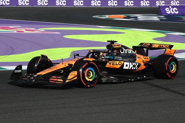 F1 Saudi Arabian Grand Prix 2025 Practice 3 Oscar Piastri of McLaren during third practice ahead of the Formula 1 Saudi Arabian Grand Prix at Jeddah Corniche Circuit in Jeddah, Saudi Arabia on April 19, 2025. Jeddah Saudi Arabia  Copyright: xJakubxPorzyckix originalFilename:porzycki-f1saudia250419_npBrD.jpg