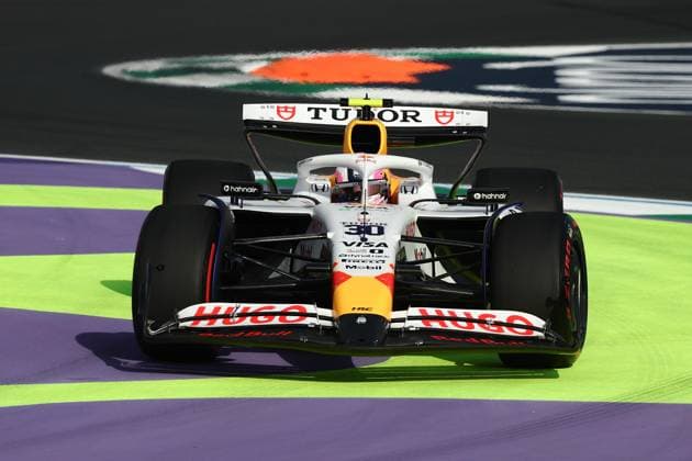 F1 Saudi Arabian Grand Prix 2025 Practice 3 Liam Lawson of Racing Bulls during third practice ahead of the Formula 1 Saudi Arabian Grand Prix at Jeddah Corniche Circuit in Jeddah, Saudi Arabia on April 19, 2025. Jeddah Saudi Arabia  Copyright: xJakubxPorzyckix originalFilename:porzycki-f1saudia250419_npgZc.jpg