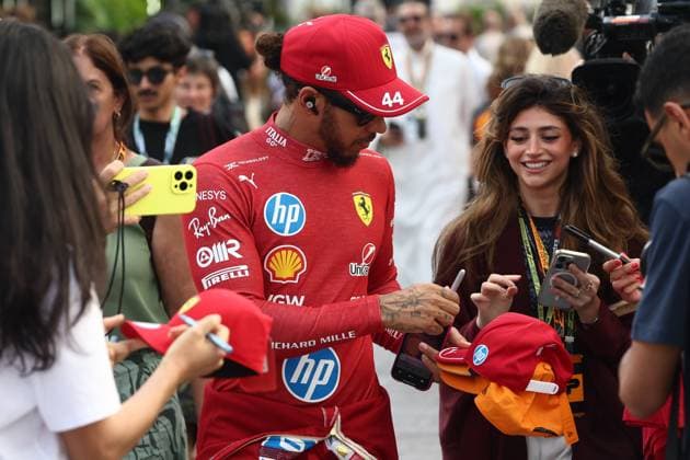 F1 Saudi Arabian Grand Prix 2025 Practice 3 Lewis Hamilton of Ferrari before third practice ahead of the Formula 1 Saudi Arabian Grand Prix at Jeddah Corniche Circuit in Jeddah, Saudi Arabia on April 19, 2025. Jeddah Saudi Arabia  Copyright: xJakubxPorzyckix originalFilename:porzycki-f1saudia250419_npzvC.jpg