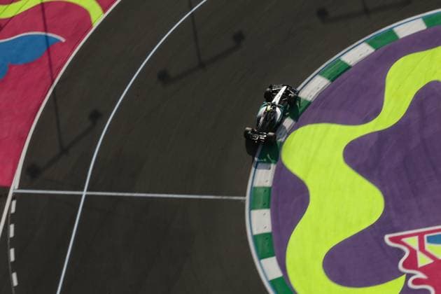 63 George Russell, Mercedes AMG Petronas Formula One Team F1 Grand Prix of Saudi Arabia at Jeddah Corniche Circuit Photo by HOCH ZWEI Jeddah Saudi Arabia