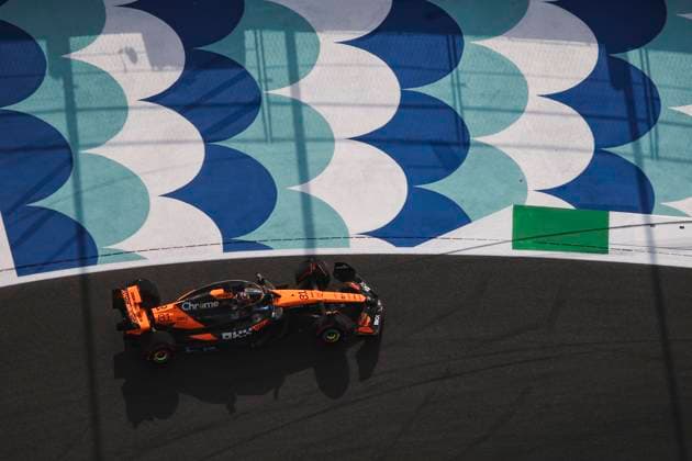 F1 - SAUDI ARABIAN GRAND PRIX 2025 81 PIASTRI Oscar (aus), McLaren F1 Team MCL39, action during the Formula 1 STC Saudi Arabian Grand Prix 2025, 5th round of the 2025 FIA Formula One World Championship, WM, Weltmeisterschaft from April 18 to 20, 2025 on the Jeddah Corniche Circuit, in Jeddah, Saudi Arabia - JeddahSaudi Arabia  Copyright: xXavixBonillax