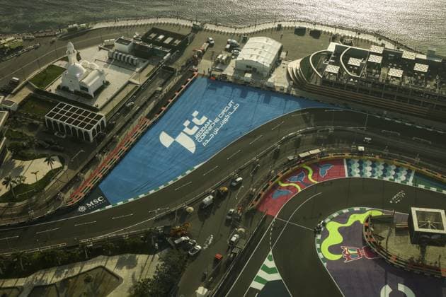 12 Andrea Kimi Antonelli, Mercedes AMG Petronas Formula One Team F1 Grand Prix of Saudi Arabia at Jeddah Corniche Circuit Photo by HOCH ZWEI Jeddah Saudi Arabia