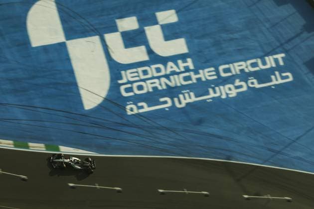 12 Andrea Kimi Antonelli, Mercedes AMG Petronas Formula One Team F1 Grand Prix of Saudi Arabia at Jeddah Corniche Circuit Photo by HOCH ZWEI Jeddah Saudi Arabia