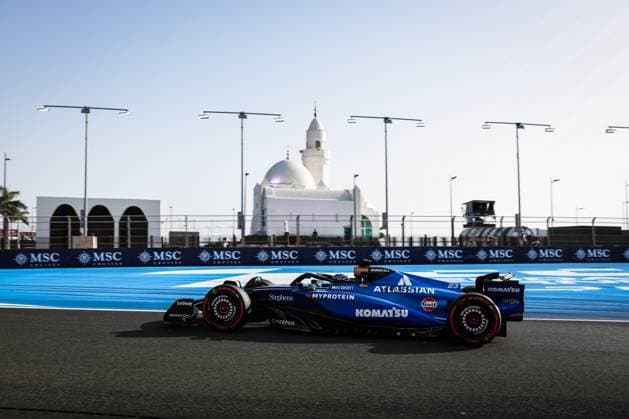 F1 - SAUDI ARABIAN GRAND PRIX 2025 23 ALBON Alexander (tha), Williams Racing FW47, action during the Formula 1 STC Saudi Arabian Grand Prix 2025, 5th round of the 2025 FIA Formula One World Championship, WM, Weltmeisterschaft from April 18 to 20, 2025 on the Jeddah Corniche Circuit, in Jeddah, Saudi Arabia - JeddahSaudi Arabia  Copyright: xANTONINxVINCENTx