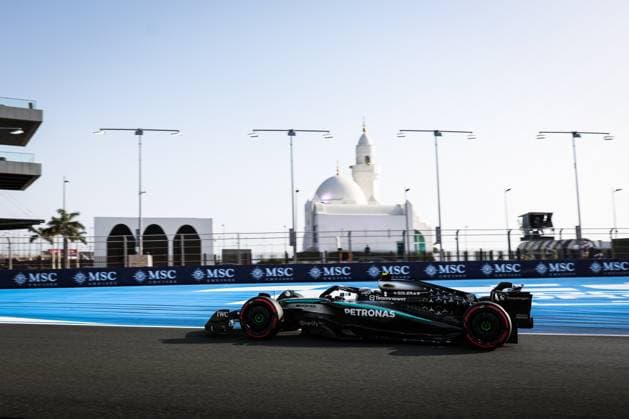 F1 - SAUDI ARABIAN GRAND PRIX 2025 12 KIMI ANTONELLI Andrea (ita), Mercedes AMG F1 Team W16, action during the Formula 1 STC Saudi Arabian Grand Prix 2025, 5th round of the 2025 FIA Formula One World Championship, WM, Weltmeisterschaft from April 18 to 20, 2025 on the Jeddah Corniche Circuit, in Jeddah, Saudi Arabia - JeddahSaudi Arabia  Copyright: xANTONINxVINCENTx