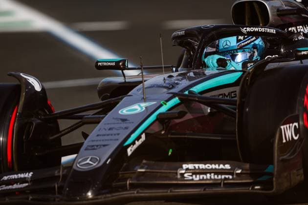 F1 - SAUDI ARABIAN GRAND PRIX 2025 63 RUSSELL George (gbr), Mercedes AMG F1 Team W16, action during the Formula 1 STC Saudi Arabian Grand Prix 2025, 5th round of the 2025 FIA Formula One World Championship, WM, Weltmeisterschaft from April 18 to 20, 2025 on the Jeddah Corniche Circuit, in Jeddah, Saudi Arabia - JeddahSaudi Arabia  Copyright: xANTONINxVINCENTx