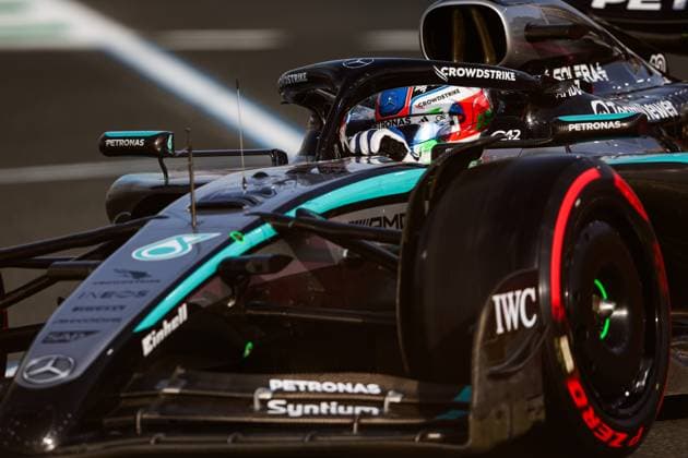 F1 - SAUDI ARABIAN GRAND PRIX 2025 12 KIMI ANTONELLI Andrea (ita), Mercedes AMG F1 Team W16, action during the Formula 1 STC Saudi Arabian Grand Prix 2025, 5th round of the 2025 FIA Formula One World Championship, WM, Weltmeisterschaft from April 18 to 20, 2025 on the Jeddah Corniche Circuit, in Jeddah, Saudi Arabia - JeddahSaudi Arabia  Copyright: xANTONINxVINCENTx
