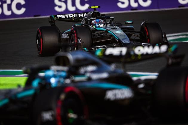 F1 - SAUDI ARABIAN GRAND PRIX 2025 12 KIMI ANTONELLI Andrea (ita), Mercedes AMG F1 Team W16, action during the Formula 1 STC Saudi Arabian Grand Prix 2025, 5th round of the 2025 FIA Formula One World Championship, WM, Weltmeisterschaft from April 18 to 20, 2025 on the Jeddah Corniche Circuit, in Jeddah, Saudi Arabia - JeddahSaudi Arabia  Copyright: xANTONINxVINCENTx