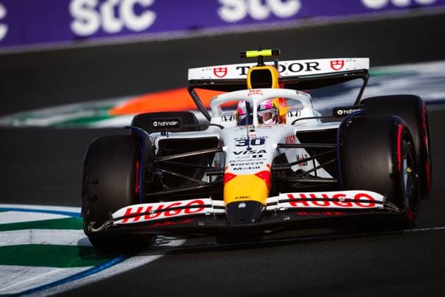 F1 - SAUDI ARABIAN GRAND PRIX 2025 30 LAWSON Liam (nzl), Visa Cash App RB F1 Team VCARB02, action during the Formula 1 STC Saudi Arabian Grand Prix 2025, 5th round of the 2025 FIA Formula One World Championship, WM, Weltmeisterschaft from April 18 to 20, 2025 on the Jeddah Corniche Circuit, in Jeddah, Saudi Arabia - JeddahSaudi Arabia  Copyright: xANTONINxVINCENTx