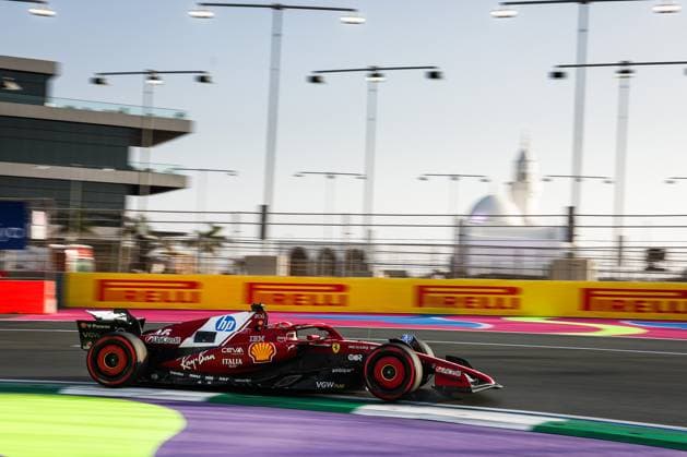 F1 - SAUDI ARABIAN GRAND PRIX 2025 Scuderia Ferrari IBM during the Formula 1 STC Saudi Arabian Grand Prix 2025, 5th round of the 2025 FIA Formula One World Championship, WM, Weltmeisterschaft from April 18 to 20, 2025 on the Jeddah Corniche Circuit, in Jeddah, Saudi Arabia - JeddahSaudi Arabia  Copyright: xANTONINxVINCENTx