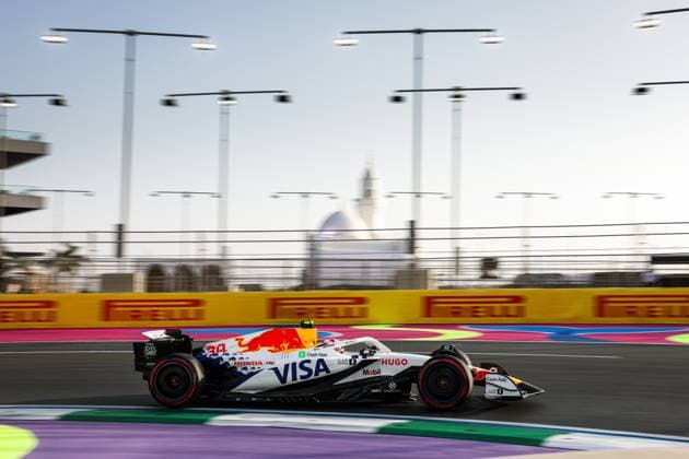 F1 - SAUDI ARABIAN GRAND PRIX 2025 30 LAWSON Liam (nzl), Visa Cash App RB F1 Team VCARB02, action during the Formula 1 STC Saudi Arabian Grand Prix 2025, 5th round of the 2025 FIA Formula One World Championship, WM, Weltmeisterschaft from April 18 to 20, 2025 on the Jeddah Corniche Circuit, in Jeddah, Saudi Arabia - JeddahSaudi Arabia  Copyright: xANTONINxVINCENTx